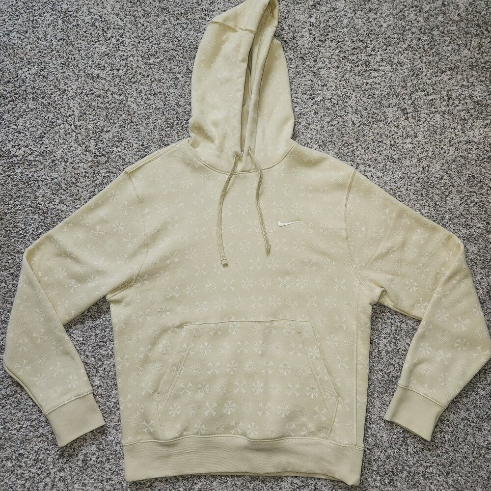 Nike Hoodie (Yellow with logos), Medium